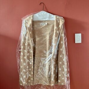 Field Flower Polka Dot Wool Coat